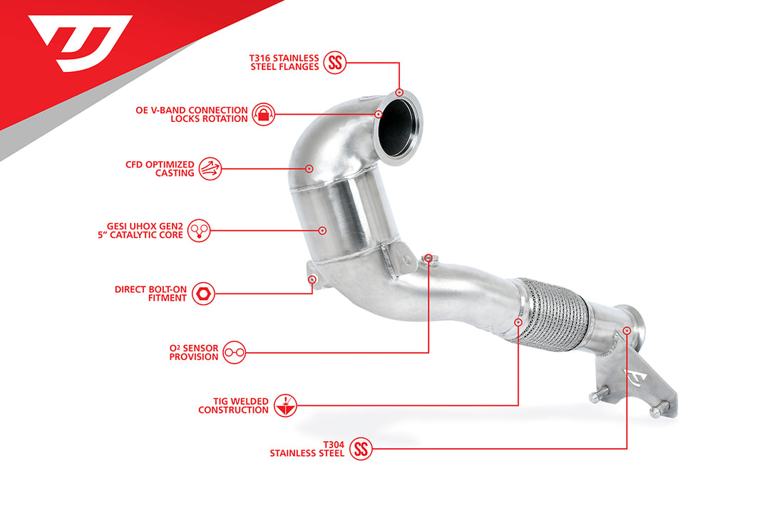 Unitronic Performance Downpipe 1.8 TSI MQB EA888.3 FWD