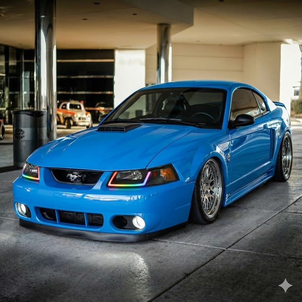 NTXGLOW RGB headlights (1999 - 2004 Ford Mustang)