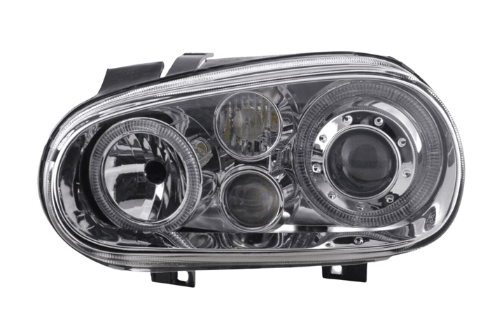 Volkswagen Golf 4 Type 1J Chrome Angel Eyes Headlights (1998-2003)
