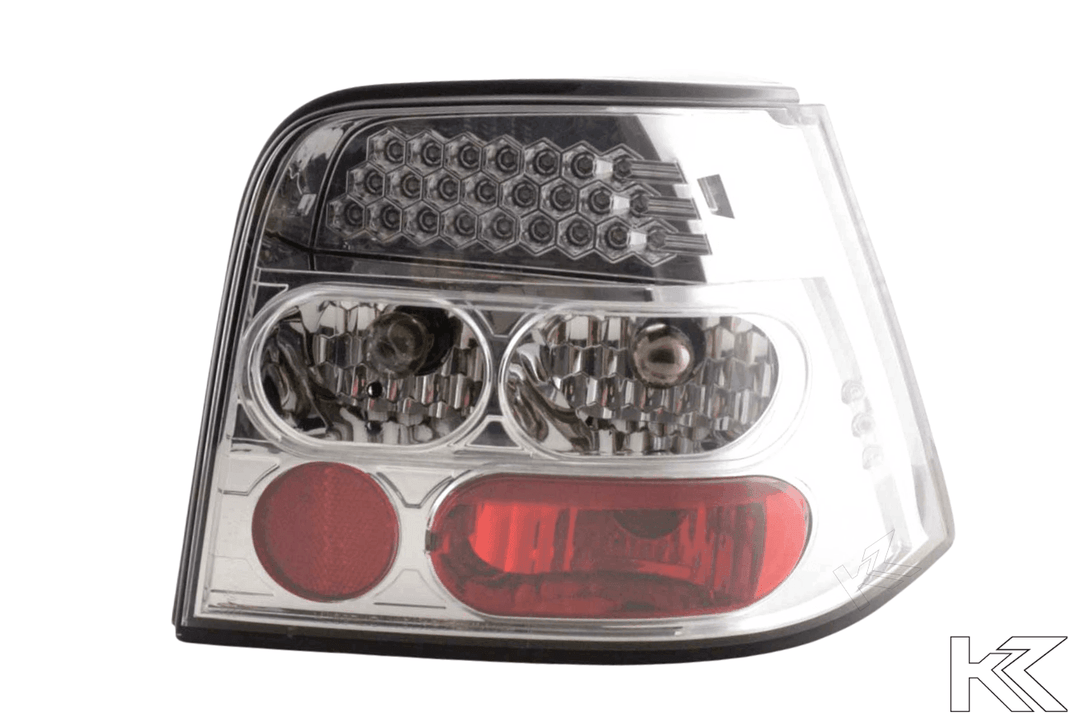 Volkswagen Golf 4 Type 1J Chrome Clear LED Taillights Set (1998 - 2002)