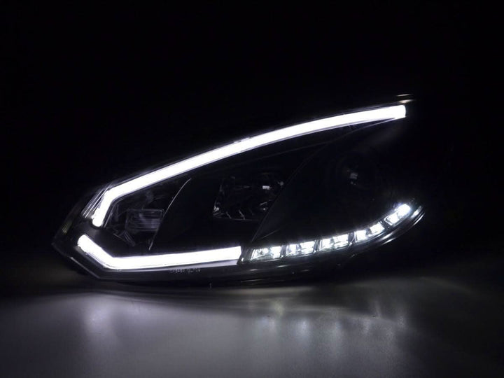 Volkswagen Golf 6 Black LED Headlights with Daytime Running Lights (2008 - 2014)