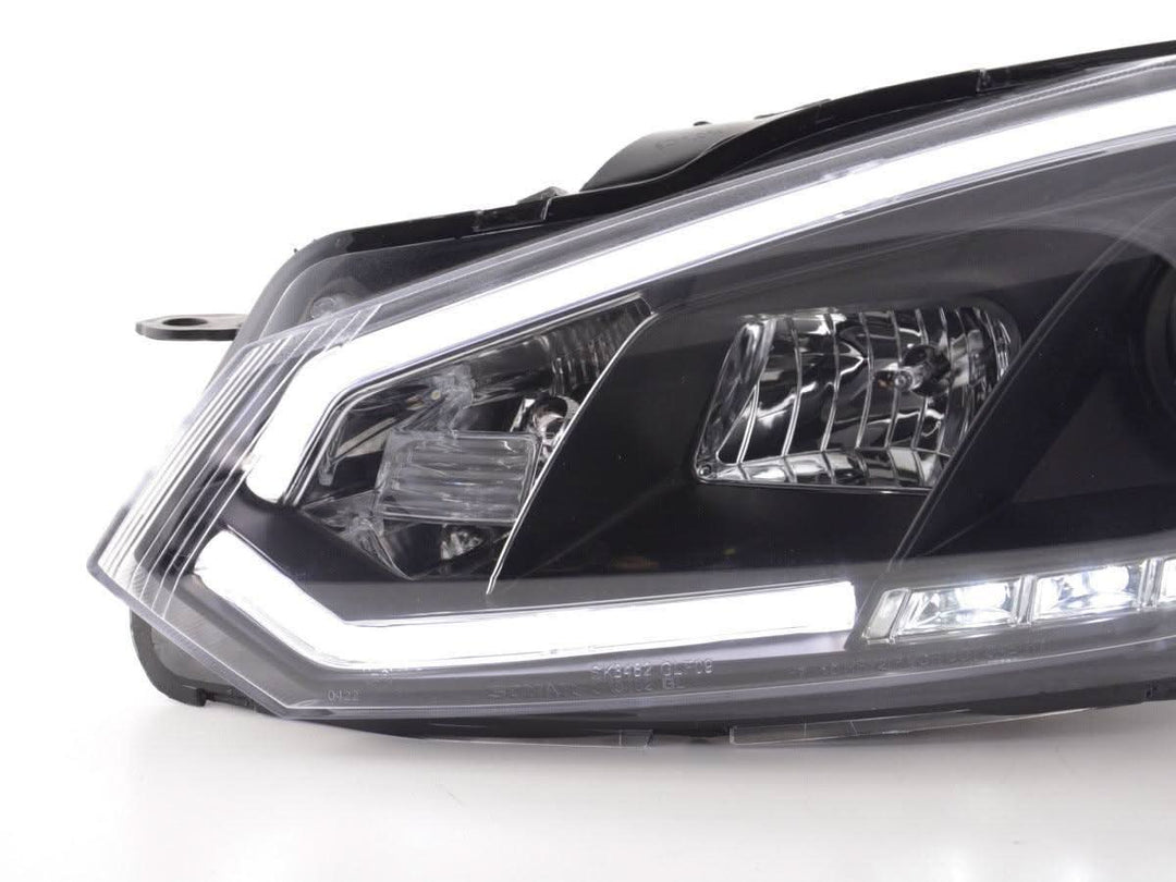 Volkswagen Golf 6 Black LED Headlights with Daytime Running Lights (2008 - 2014)
