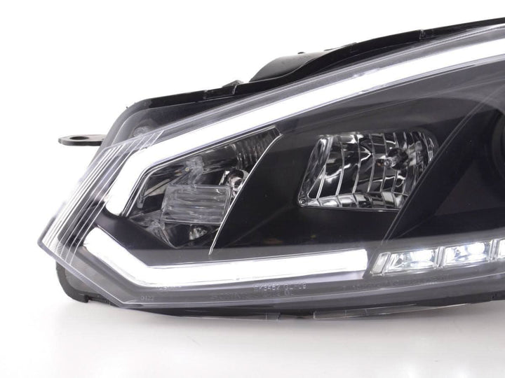 Volkswagen Golf 6 Black LED Headlights with Daytime Running Lights (2008 - 2014)