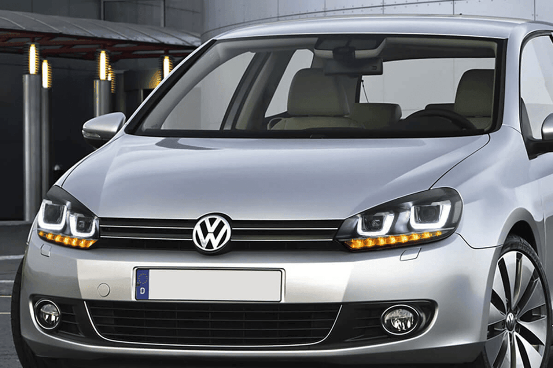 Volkswagen Golf 6 MK6 Black Demon Eyes Projector Headlight (2008 - 2014)