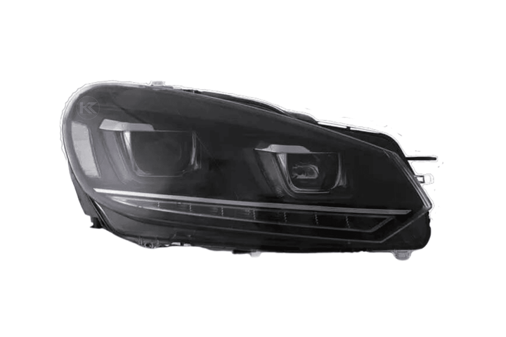 Volkswagen Golf 6 MK6 Black Demon Eyes Projector Headlight (2008 - 2014)