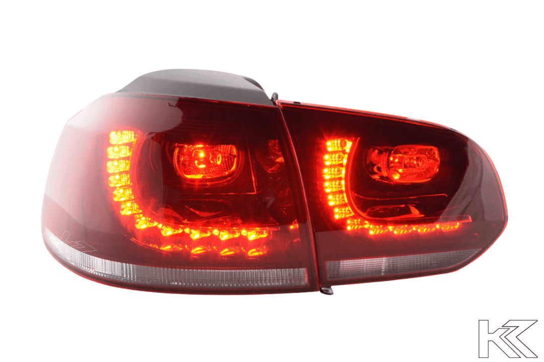 Volkswagen Golf 6 R Style Red LED Taillights Set (2008-2014)