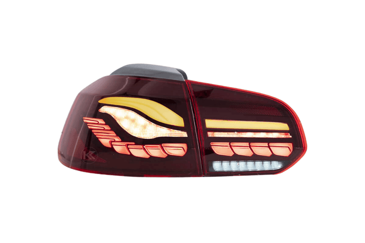 Volkswagen Golf MK6 Smoke and Red Dynamic Lighting OLED Taillights (2008 - 2014)