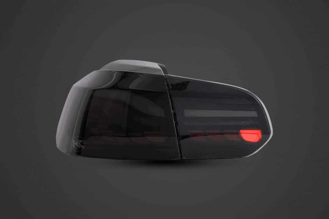Volkswagen Golf MK6 Smoke and Red Dynamic Lighting OLED Taillights (2008 - 2014)