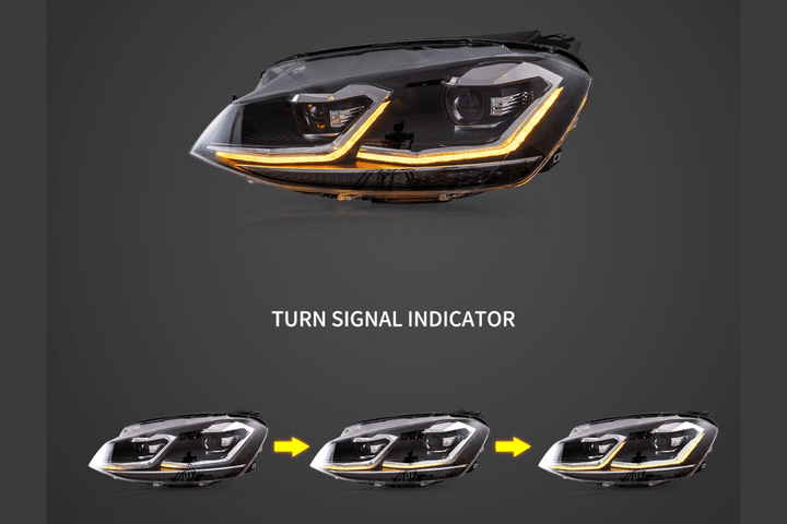 Volkswagen Golf MK7 - OEM Style Facelift Style - Projector Headlight (2012 - 2017)