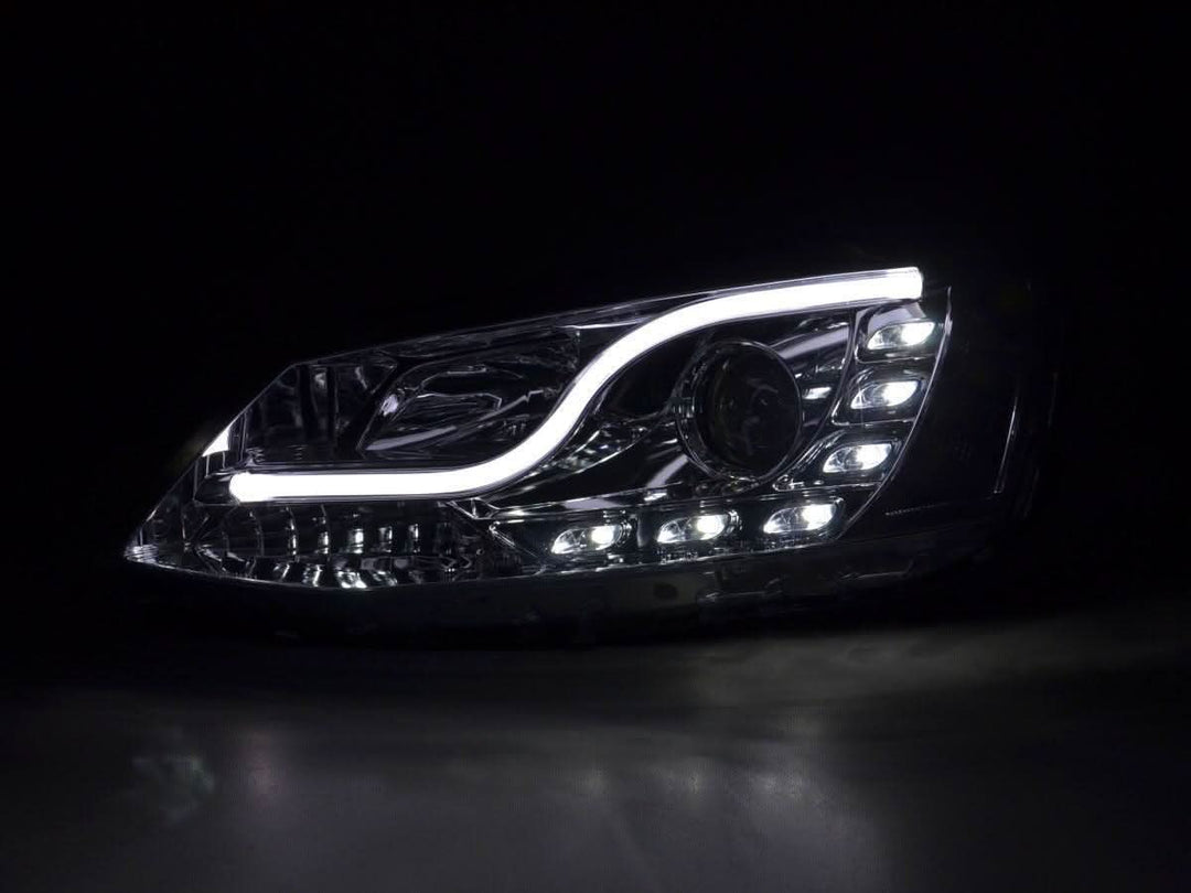 Volkswagen Jetta 6 Chrome LED Headlights with Daytime Running Lights (2011-2018)