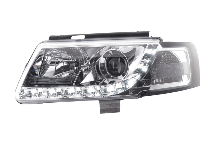 Volkswagen Passat (B5 / 3B) Chrome LED Headlights with Daytime Running Lights (1997 - 2000)