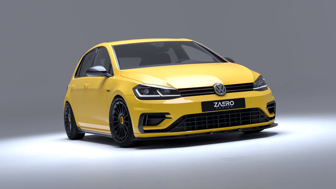 VW Golf R Mk7.5 EVO-1 Gloss Black Front Splitter