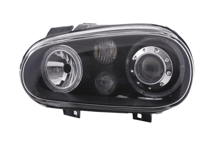 VW Golf 4 (1J) OE+ Black Angel Eyes Headlights- (1998-2003)