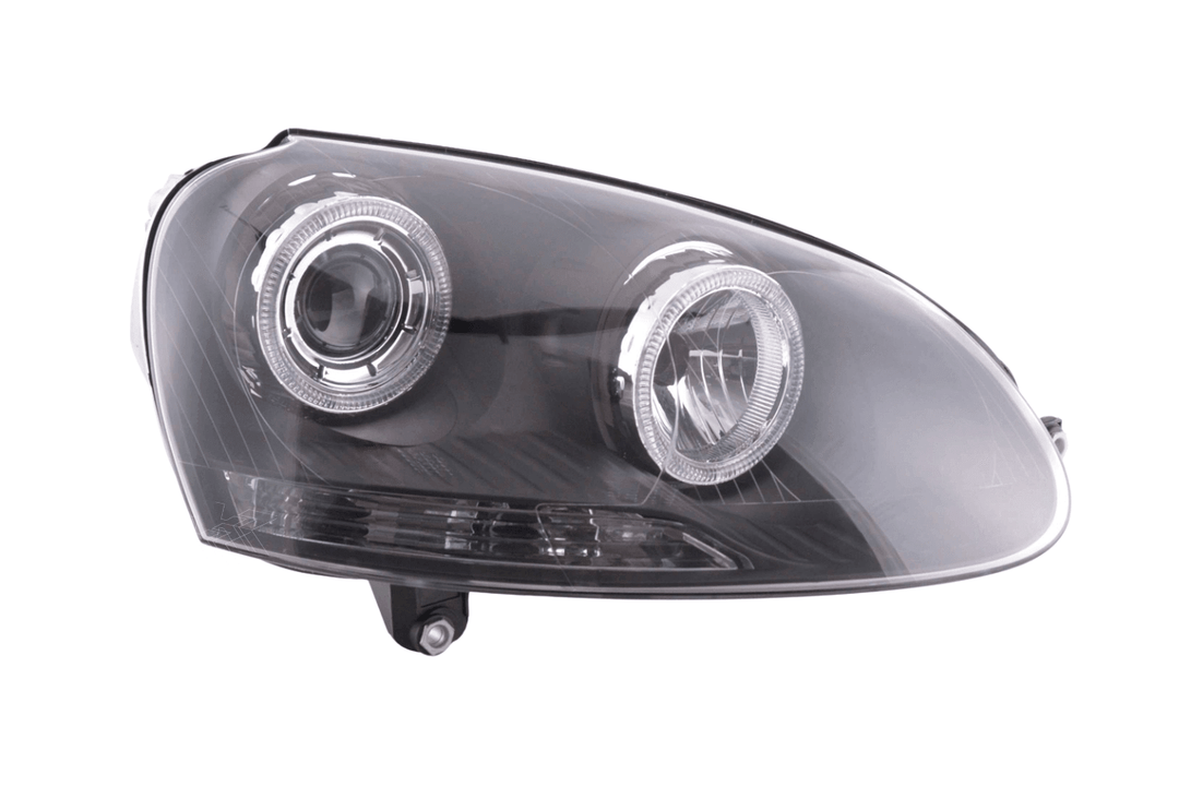 VW Golf 5 Black Angel Eye Headlights with DRL (2003-2008)