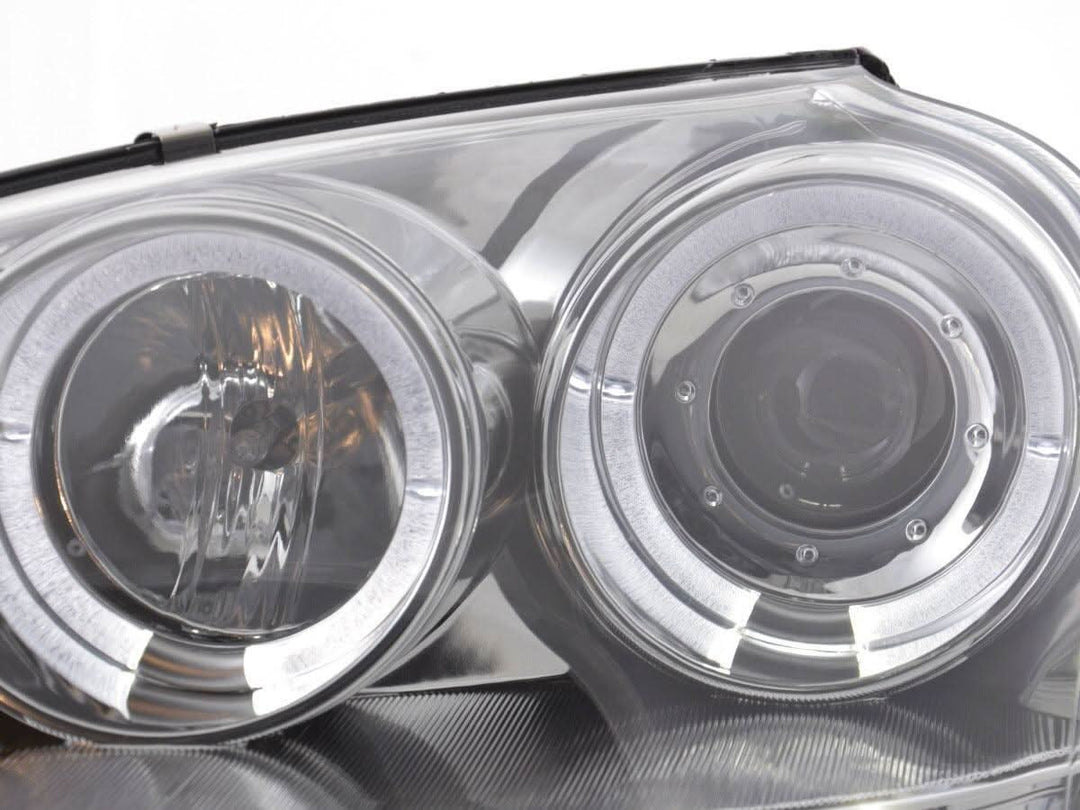 VW Golf 5 (Mk5) Chrome LED Angel Eye Headlights - (2003-2008)