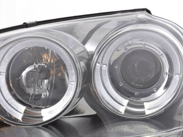 VW Golf 5 (Mk5) Chrome LED Angel Eye Headlights - (2003-2008)