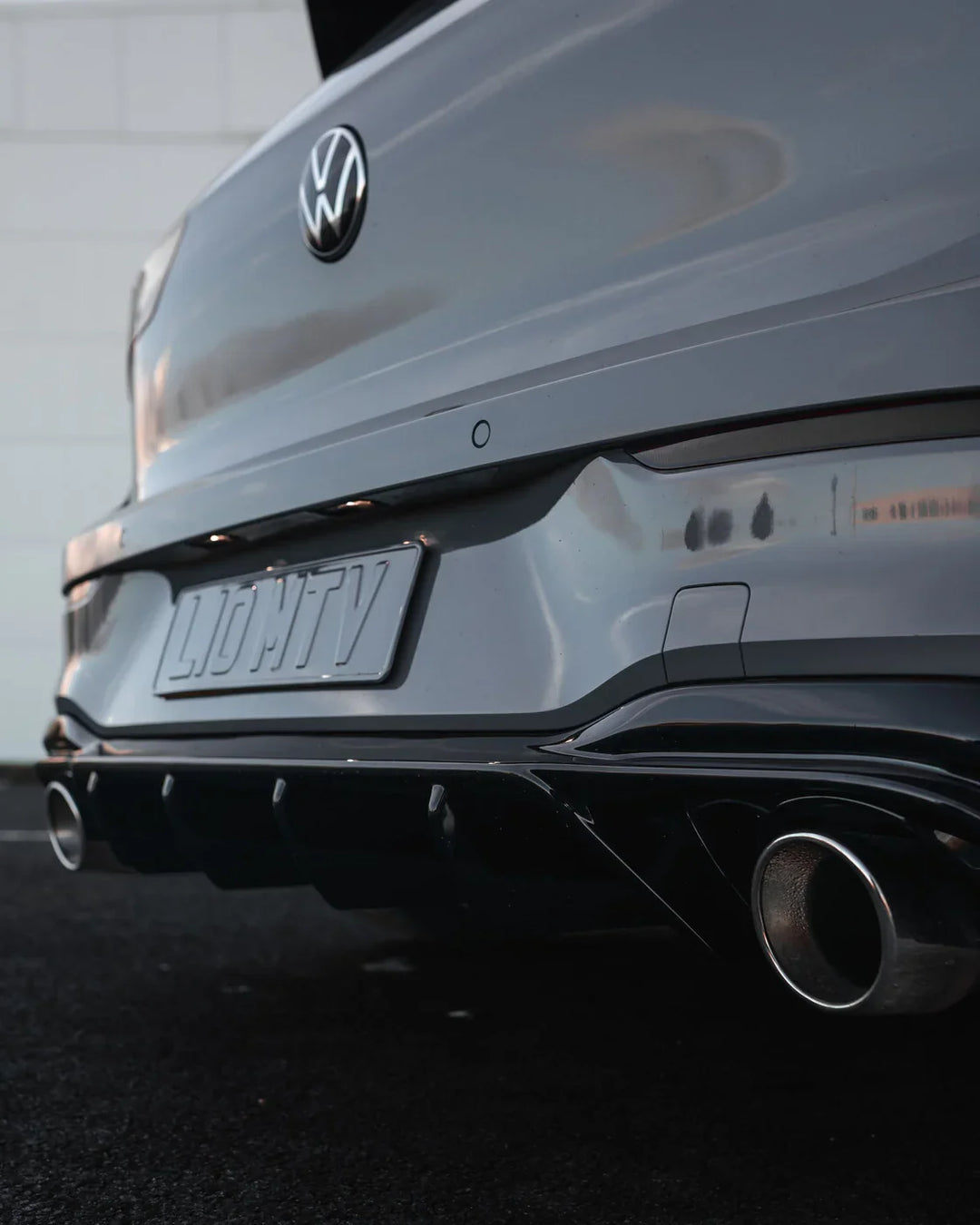 VW Golf GTI Mk8 & Mk8.5 EVO-1 Gloss Black Rear Diffuser