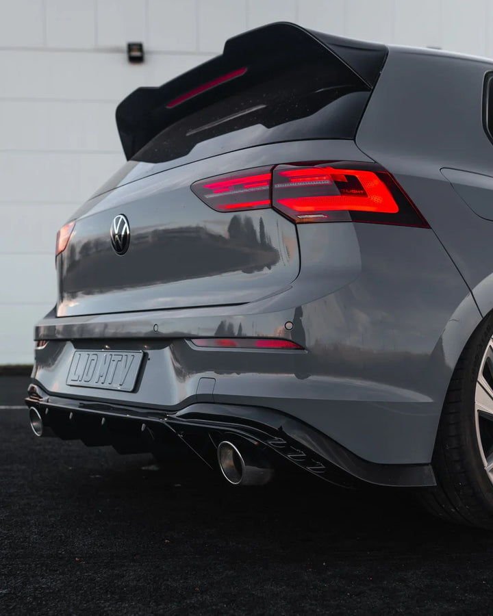 VW Golf GTI Mk8 & Mk8.5 EVO-1 Gloss Black Rear Diffuser