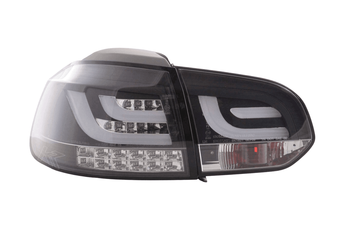 VW Golf Mk6 GTI LED Bar Black Tail Lights V1 LED Indicators (2008-2014)