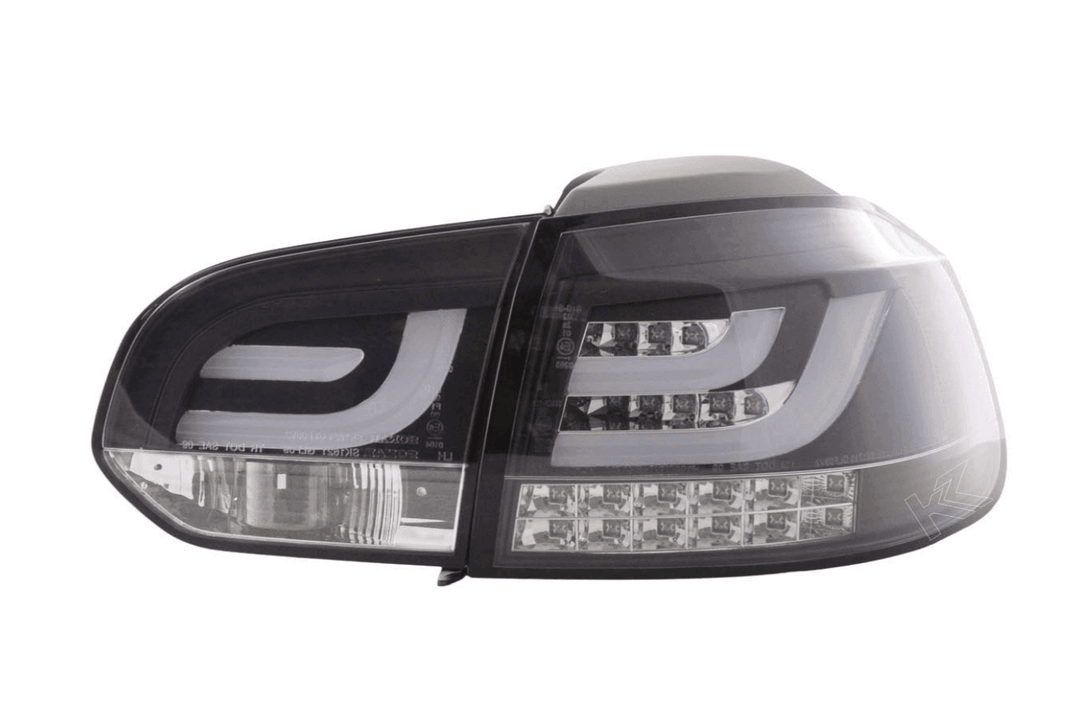VW Golf Mk6 GTI LED Bar Black Tail Lights V1 LED Indicators (2008-2014)