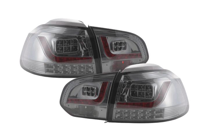 VW Golf Mk6 GTI LED Clear Smoked Tail Lights V2 LED Indicators (2008-2014)