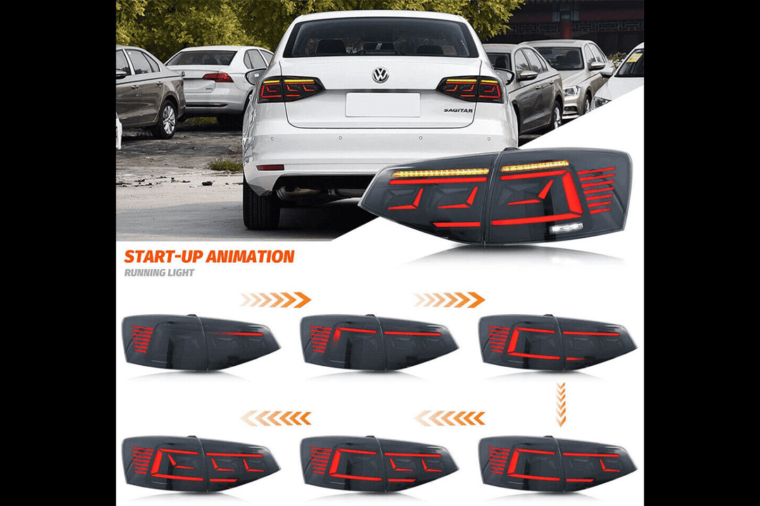 VW Jetta 6th Gen (A6) Dynamic LED Tail Lights 2015-2018