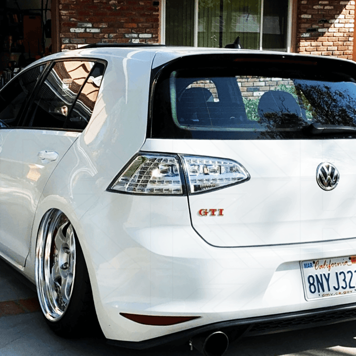 VW MK7 Golf GTI Chrome/Clear LED Tail Lights (2012 - 2017)