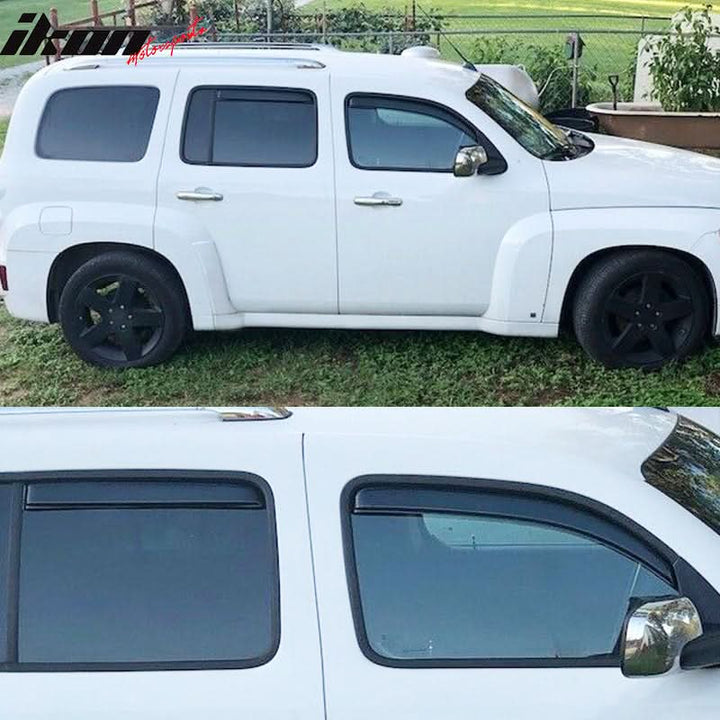 2006-2011 Chevy HHR 4DR In-Channel Visor Window Sun Guard Acrylic