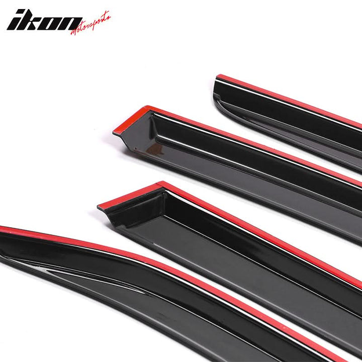 2018-2024 Chevrolet Equinox Acrylic Slim Style 4PC Window Visor Guard