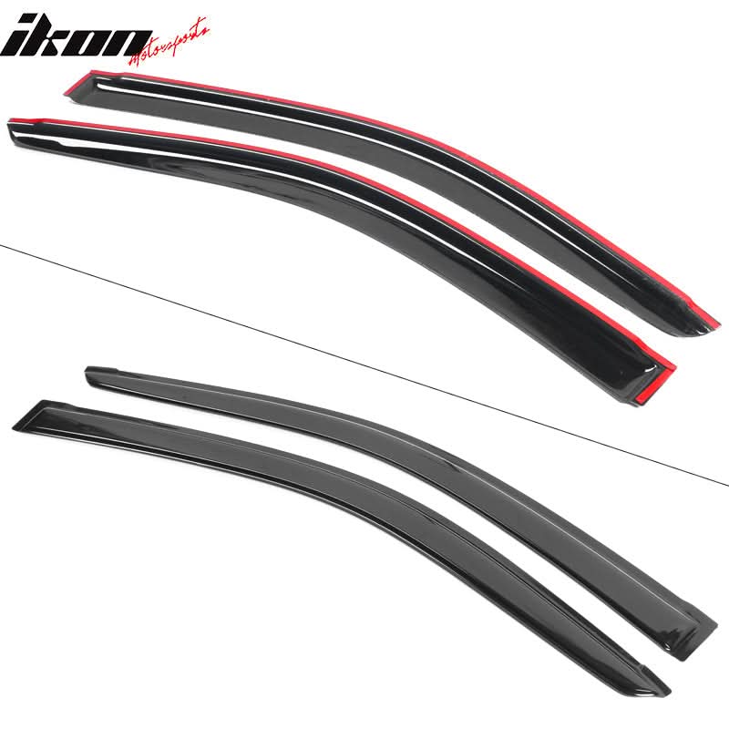 2011-2016 Honda CR-Z Acrylic 4PC Window Visors Tape On Rain Guard
