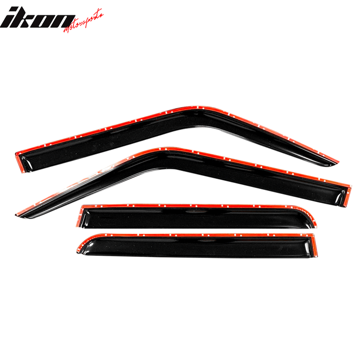 2007-2018 Jeep Patriot Tape on Visor Window Rain Guard Acrylic 4PC