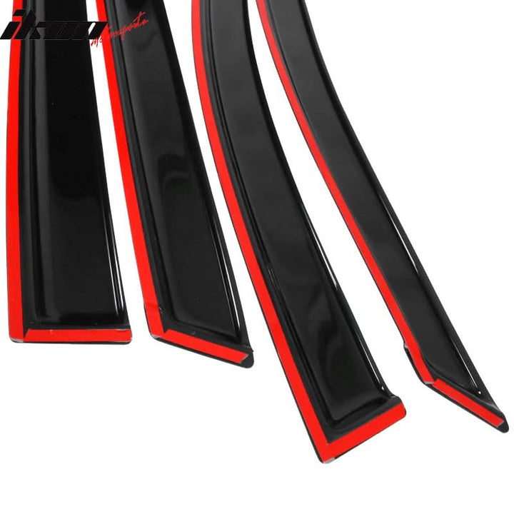 2009-2014 Nissan Murano Slim Style Smoke Tinted Window Visors Acrylic