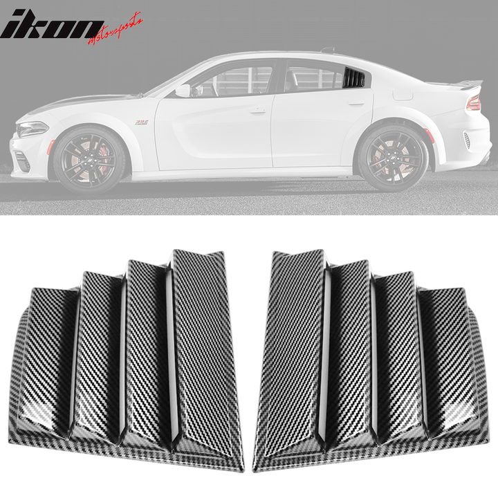 2011-2023 Dodge Charger V1 Side Window Scoop Louver CF Print