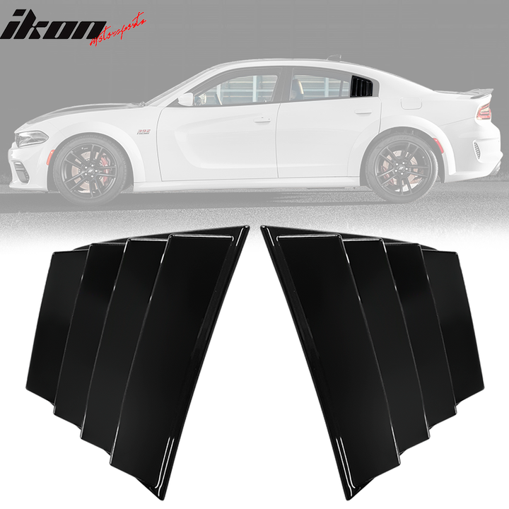 2011-2023 Dodge Charger V1 Side Window Scoop Louver CF Print