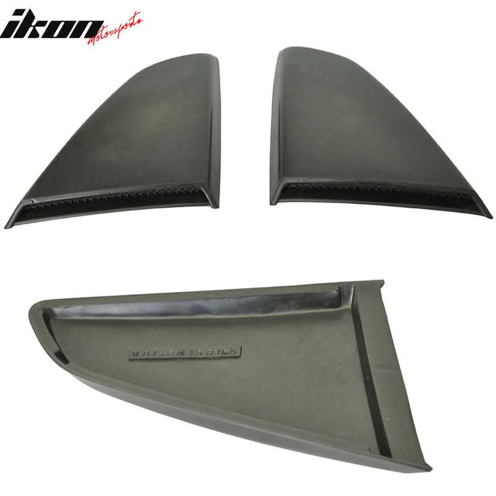2015-2023 Mustang R Style Side Quarter Window Louver PU Painted