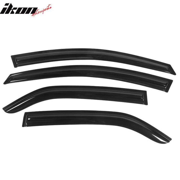 2009-2013 Kia Forte Sedan Mugen Style Tape on Window Visors Acrylic