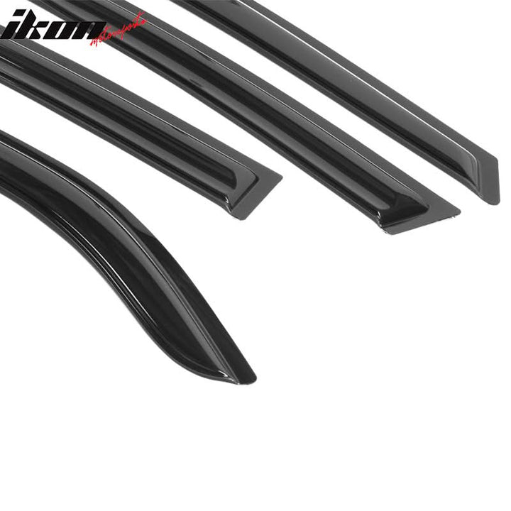 2009-2013 Kia Forte Sedan Mugen Style Tape on Window Visors Acrylic