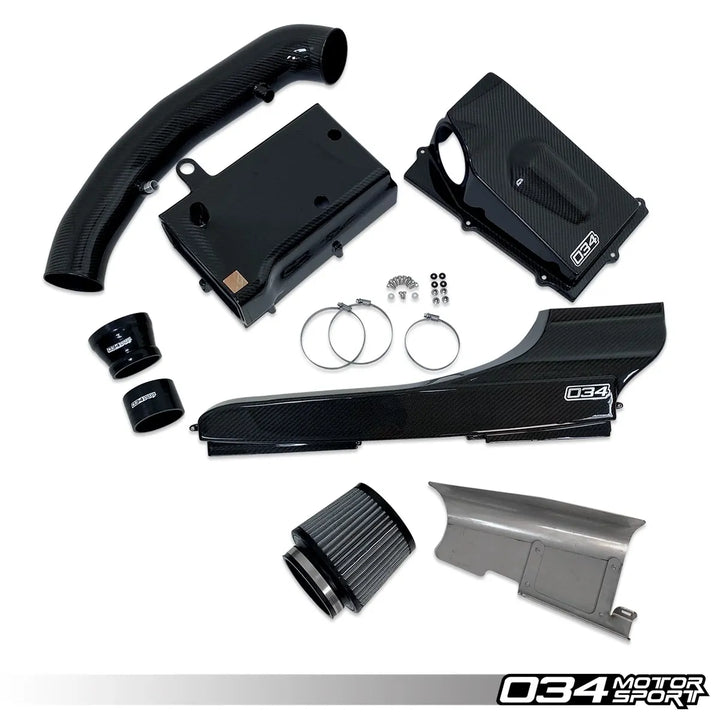 X34 Carbon Fiber 4" Closed Top Intake Bundle Audi TT RS & RS3 2.5 TFSI EVO